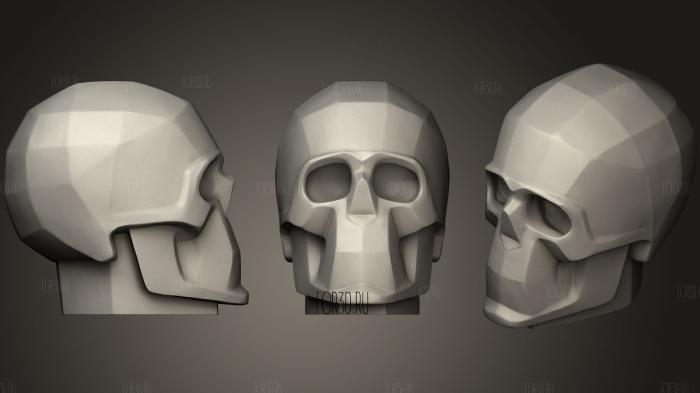 Planes of the skull stl model for CNC